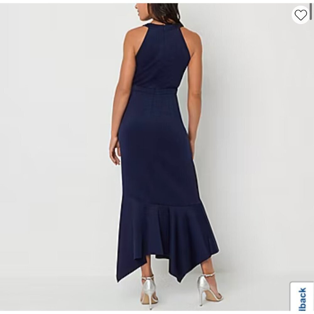 DJ Jaz Women's Sleeveless High-Low Evening Gown size 12 - Picture 2 of 8